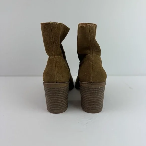 Lucky Brand Ryemi Tan Soft Suede booties size 7.5 M MSRP $130 - Picture 6 of 14